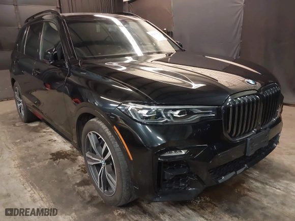 2022 BMW X7 xDrive40i with VIN 5UXCW2C08N9L04696, listed as a IAAI auction lot 41207847 with 44,986 mi miles. Bid and sale history available at carsss.com. Image 1.