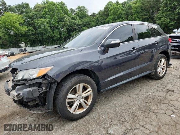 2014 Acura RDX with VIN 5J8TB3H3XEL017077, listed as a Copart auction lot 60435345 with 112,521 mi miles and Salvage title. Bid and sale history available at DreamBid. Image 1.
