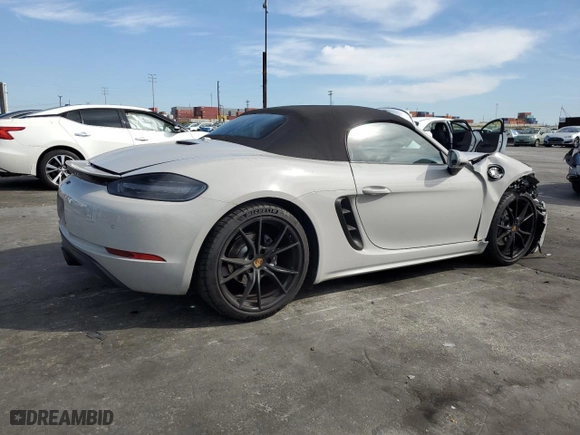2021 Porsche 718 Boxster with VIN WP0CA2A80MS210358, listed as a Copart auction lot 46411675 with 41,953 mi miles and Salvage Title. Bid and sale history available at carsss.com. Image 3.