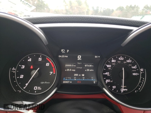 2020 Alfa Romeo Giulia with VIN ZARFANANXL7625330, listed as a Copart auction lot 49191163 with 35,507 mi miles. Bid and sale history available at carsss.com. Image 9.