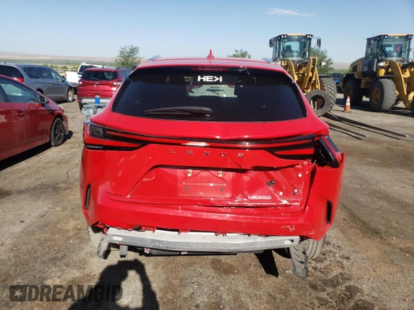 2023 Lexus NX 250 with VIN JTJADCAZXP2007217, listed as a Copart auction lot 60753065 with 35,698 mi miles and Salvage title. Bid and sale history available at DreamBid. Image 6.