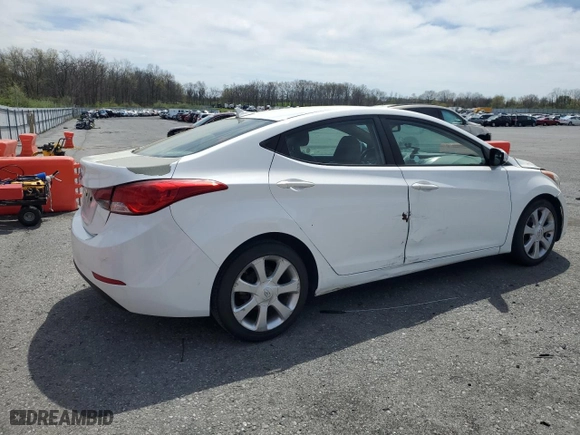 2013 Hyundai Elantra Limited with VIN 5NPDH4AE0DH307382, listed as a Copart auction lot 54208875 with 162,504 mi miles and Clean Title. Bid and sale history available at carsss.com. Image 3.