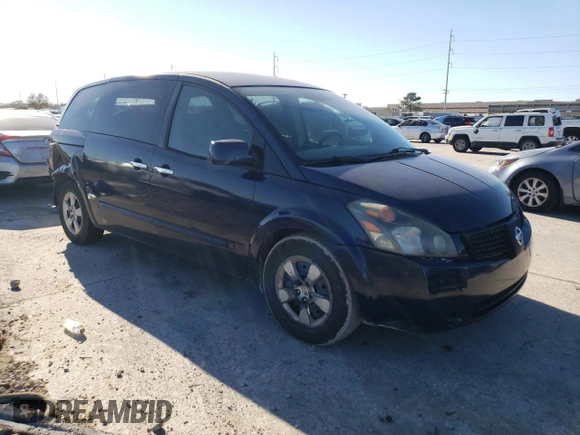 2007 Nissan Quest S with VIN 5N1BV28U17N120752, listed as a Copart auction lot 46432885 with 150,340 mi miles and Salvage Title. Bid and sale history available at carsss.com. Image 4.