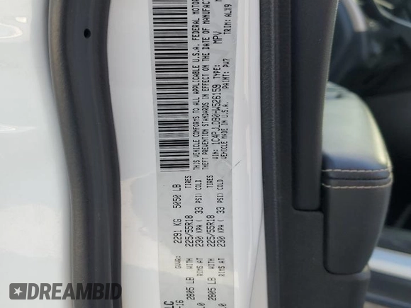 2017 Jeep Cherokee Limited with VIN 1C4PJLDB0HW526159, listed as a Copart auction lot 50055595 with 90,139 mi miles and Salvage Title. Bid and sale history available at carsss.com. Image 12.