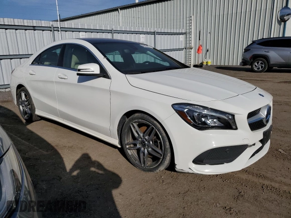 2018 Mercedes-Benz CLA 250 with VIN WDDSJ4GB5JN641529, listed as a Copart auction lot 49812474 with 53,298 mi miles and . Bid and sale history available at DreamBid. Image 4.