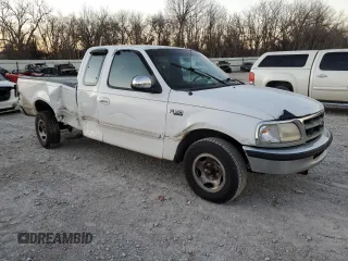 1997 Ford F-150 XL with VIN 1FTEX17L3VKC43630, listed as a Copart auction lot 42182445 with 287,224 mi miles and Salvage title. Bid and sale history available at DreamBid. Image 4.