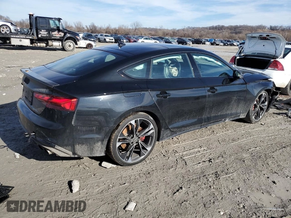 2021 Audi S5 Sportback Premium Plus z VIN WAUC4CF58MA003182, wystawiony jako Copart lot #43431885 z przebiegiem 48 259 mil mil oraz Szkoda całkowita • Salvage title. Historia ofert i sprzedaży dostępna na DreamBid. Obrazek 3.