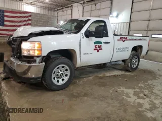 2012 Chevrolet Silverado 3500HD Work Truck with VIN 1GC0KZCGXCZ137034, listed as a Copart auction lot 86937294 with 129,812 mi miles and Salvage Title. Bid and sale history available at DreamBid. Image 1.