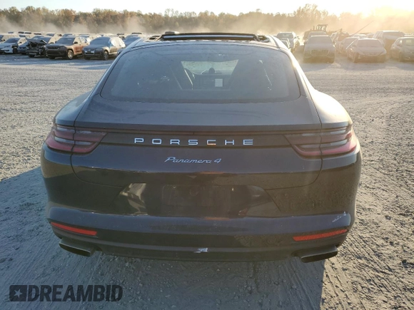 2017 Porsche Panamera with VIN WP0AA2A79HL100858, listed as a Copart auction lot 76724924 with 37,013 mi miles and Salvage title. Bid and sale history available at DreamBid. Image 6.