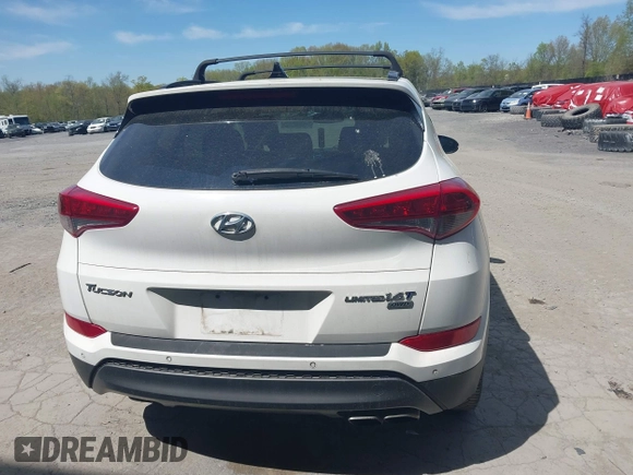 2016 Hyundai Tucson Eco with VIN KM8J3CA22GU076489, listed as a IAAI auction lot 42169732 with 153,597 mi miles. Bid and sale history available at carsss.com. Image 16.