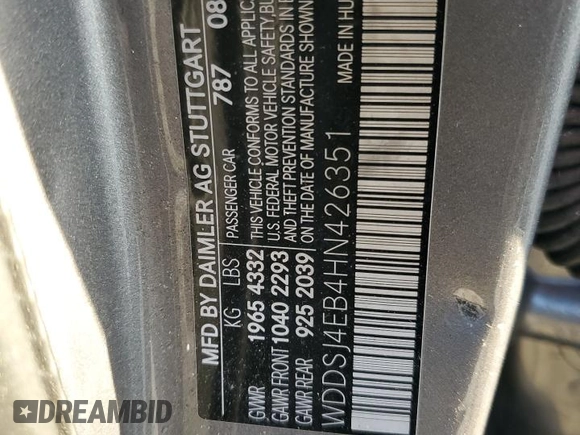 2017 Mercedes-Benz CLA 250 z VIN WDDSJ4EB4HN426351, wystawiony jako Copart lot #89305835 z przebiegiem Nie podano mil oraz Tytuł czysty. Historia ofert i sprzedaży dostępna na DreamBid. Obrazek 12.