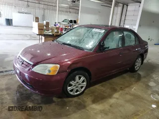 2003 Honda Civic EX with VIN 2HGES26783H587405, listed as a Copart auction lot 54131895 with 180,719 mi miles and Salvage Title. Bid and sale history available at carsss.com. Image 1.