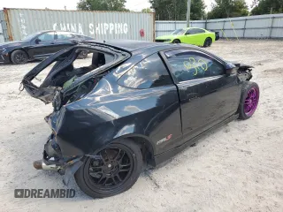 2006 Acura RSX Type-S Leather with VIN JH4DC53096S015433, listed as a Copart auction lot 72199524 with 0 mi miles and Salvage Title. Bid and sale history available at carsss.com. Image 3.
