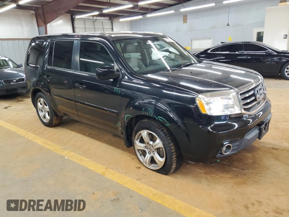 2014 Honda Pilot EX-L with VIN 5FNYF4H75EB011062, listed as a Copart auction lot 57830935 with 128,847 mi miles and Salvage title. Bid and sale history available at DreamBid. Image 4.