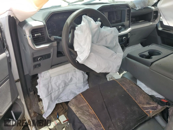 2022 Ford F-150 XL with VIN 1FTEX1EB2NKE47152, listed as a Copart auction lot 58503165 with 79,834 mi miles and Salvage title. Bid and sale history available at DreamBid. Image 8.