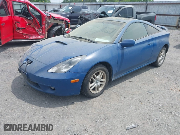 2001 Toyota Celica GT with VIN JTDDR32T810098020, listed as a IAAI auction lot 42133208 with 233,085 mi miles. Bid and sale history available at carsss.com. Image 2.