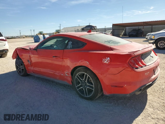 2021 Ford Mustang EcoBoost with VIN 1FA6P8TH1M5104307, listed as a Copart auction lot 87019244 with 0 mi miles and Salvage Title. Bid and sale history available at carsss.com. Image 2.