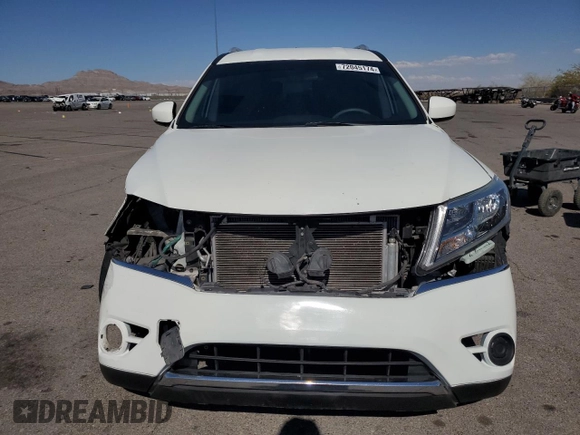 2016 Nissan Pathfinder S with VIN 5N1AR2MN5GC665783, listed as a Copart auction lot 72045174 with 96,330 mi miles and Salvage title. Bid and sale history available at DreamBid. Image 5.