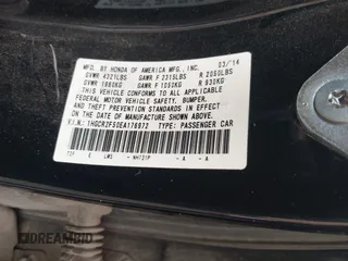 2014 Honda Accord Sedan Sport with VIN 1HGCR2F50EA176972, listed as a IAAI auction lot 41708707 with 124,310 mi miles. Bid and sale history available at carsss.com. Image 9.