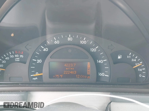 2002 Mercedes-Benz C 230/260/280/320 with VIN WDBRF61J92F189875, listed as a IAAI auction lot 41774788 with 222,463 mi miles and . Bid and sale history available at carsss.com. Image 7.
