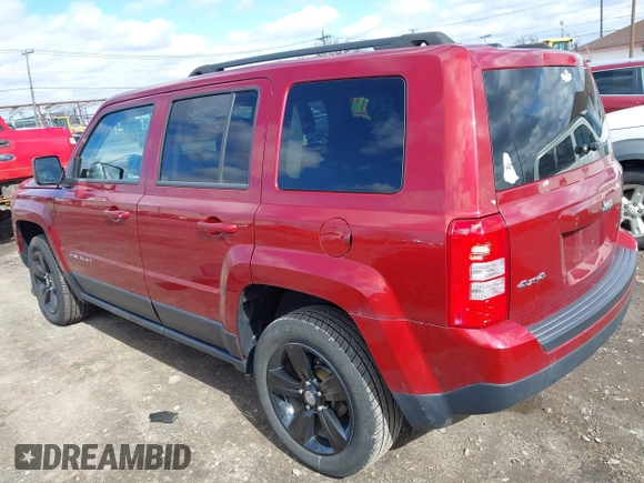 2014 Jeep Patriot Latitude with VIN 1C4NJRFB4ED897890, listed as a IAAI auction lot 41978399 with 76,688 mi miles. Bid and sale history available at carsss.com. Image 3.