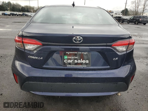 2022 Toyota Corolla LE with VIN 5YFEPMAE1NP351175, listed as a Copart auction lot 45944445 with 58,578 mi miles and Salvage Title. Bid and sale history available at carsss.com. Image 6.