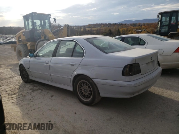 2001 BMW 5 Series 525iA with VIN WBADT43491GX22443, listed as a Copart auction lot 79480564 with 0 mi miles and Salvage Title. Bid and sale history available at carsss.com. Image 2.