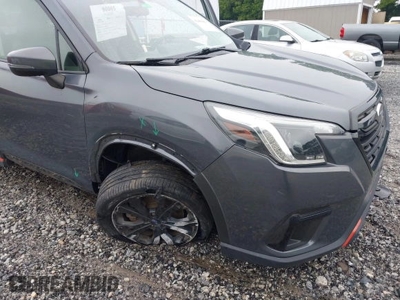 2022 Subaru Forester Special Sports with VIN JF2SKAJC1NH489228, listed as a IAAI auction lot 42499823 with 33,653 mi miles and . Bid and sale history available at DreamBid. Image 6.