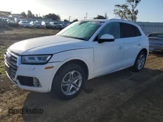 2018 Audi Q5 Premium Plus with VIN WA1BNAFY7J2038340, listed as a Copart auction lot 51663725 with 153,055 mi miles and Salvage title. Bid and sale history available at DreamBid. Image 1.
