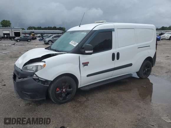 2019 Ram ProMaster City Cargo Tradesman with VIN ZFBHRFAB9K6M61891, listed as a Copart auction lot 56733985 with 81,763 mi miles and Salvage title. Bid and sale history available at DreamBid. Image 1.