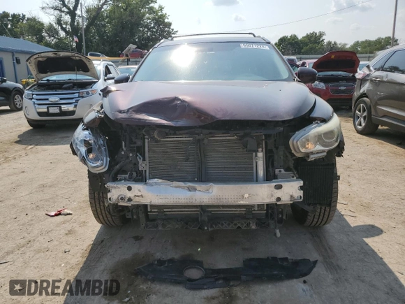 2013 Infiniti JX35 with VIN 5N1AL0MM0DC311047, listed as a Copart auction lot 65071224 with 187,856 mi miles and Salvage Title. Bid and sale history available at carsss.com. Image 5.