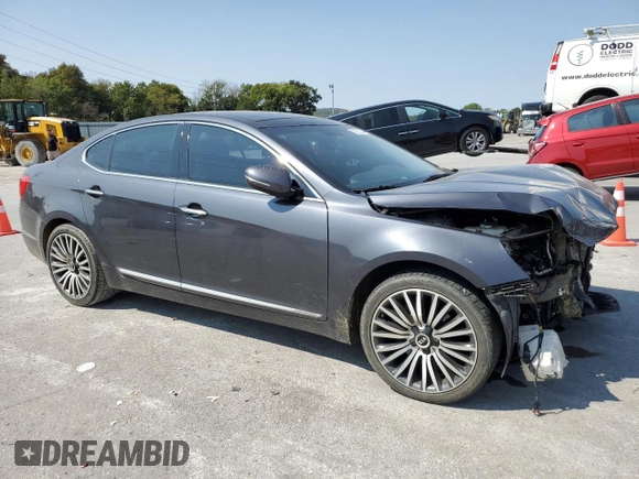 2015 Kia Cadenza Premium with VIN KNALN4D72F5174254, listed as a Copart auction lot 72130824 with 103,220 mi miles and Salvage Title. Bid and sale history available at carsss.com. Image 4.