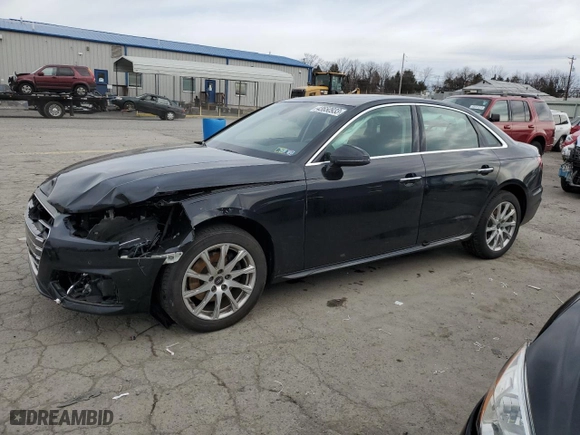 2021 Audi A4 Sedan Premium with VIN WAUABAF42MA055402, listed as a Copart auction lot 43650933 with 18,033 mi miles. Bid and sale history available at carsss.com. Image 1.