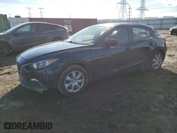 2016 Mazda 3 i Sport with VIN JM1BM1J72G1331827, listed as a Copart auction lot 47018765 with 72,116 mi miles and Salvage Title. Bid and sale history available at DreamBid. Image 1.