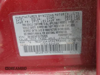 2016 Nissan Sentra S with VIN 3N1AB7AP7GY252835, listed as a IAAI auction lot 42117638 with 153,119 mi miles. Bid and sale history available at carsss.com. Image 9.