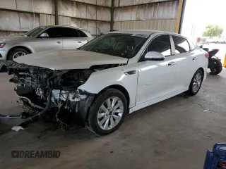 2018 Kia Optima S with VIN 5XXGT4L37JG255277, listed as a Copart auction lot 58599845 with 111,000 mi miles and Salvage title. Bid and sale history available at DreamBid. Image 1.