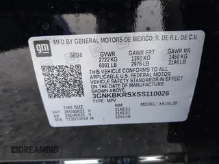 2025 Chevrolet Blazer RS z VIN 3GNKBKRSXSS110026, wystawiony jako IAAI lot #42020659 z przebiegiem 1507 mil mil oraz . Historia ofert i sprzedaży dostępna na DreamBid. Obrazek 9.