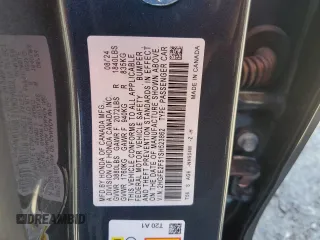 2025 Honda Civic Sport z VIN 2HGFE2F51SH523862, wystawiony jako Copart lot #52955205 z przebiegiem 3 874 mil mil oraz Szkoda całkowita • Salvage title. Historia ofert i sprzedaży dostępna na DreamBid. Obrazek 15.