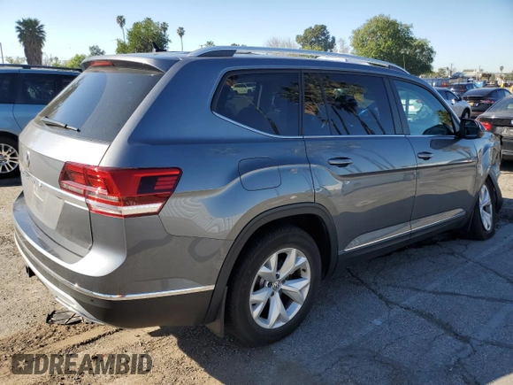 2018 Volkswagen Atlas SEL with VIN 1V2ER2CA5JC546559, listed as a Copart auction lot 47027515 with 43,524 mi miles and Salvage title. Bid and sale history available at DreamBid. Image 3.