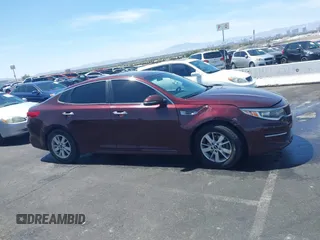 2018 Kia Optima LX with VIN 5XXGT4L36JG179485, listed as a IAAI auction lot 42100805 with 90,165 mi miles. Bid and sale history available at carsss.com. Image 13.