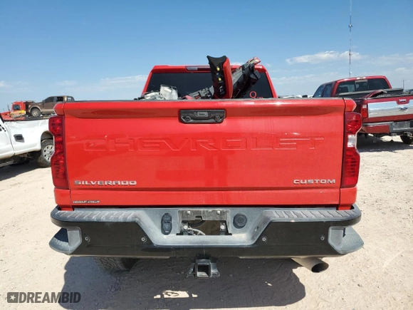 2024 Chevrolet Silverado 2500HD Custom with VIN 2GC4YME76R1144693, listed as a Copart auction lot 71013384 with 25,120 mi miles and Salvage Title. Bid and sale history available at carsss.com. Image 6.