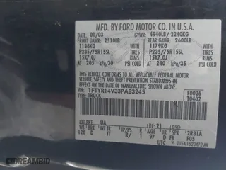 2003 Ford Ranger XL with VIN 1FTYR14V33PA83245, listed as a IAAI auction lot 41432376 with 229,432 mi miles. Bid and sale history available at carsss.com. Image 9.
