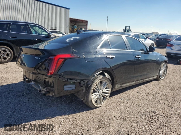 2023 Cadillac CT4 Premium Luxury z VIN 1G6DB5RKXP0109494, wystawiony jako Copart lot #87768835 z przebiegiem 25 491 mil mil oraz Czysty tytuł • Clean title. Historia ofert i sprzedaży dostępna na DreamBid. Obrazek 3.