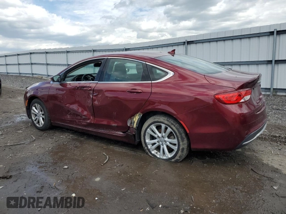 2016 Chrysler 200 Limited with VIN 1C3CCCAB1GN116122, listed as a Copart auction lot 53205985 with 106,630 mi miles and Salvage Title. Bid and sale history available at DreamBid. Image 2.