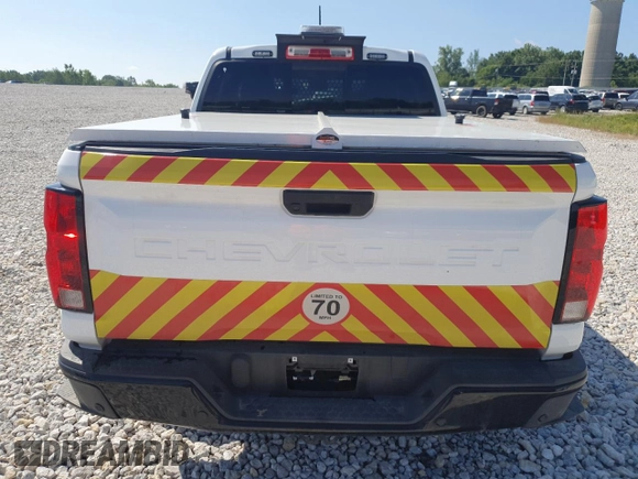 2023 Chevrolet Colorado 4WD Work Truck with VIN 1GCGTBEC5P1205094, listed as a Copart auction lot 61022155 with 11,174 mi miles and Clean title. Bid and sale history available at DreamBid. Image 6.