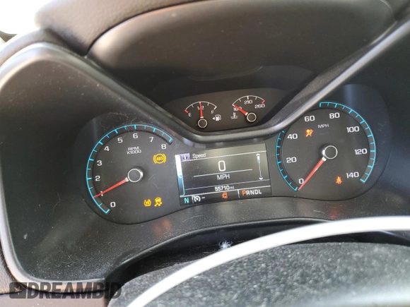 2018 Chevrolet Colorado 4WD LT with VIN 1GCGTCEN6J1292955, listed as a Copart auction lot 53389315 with 55,710 mi miles and Salvage title. Bid and sale history available at DreamBid. Image 9.