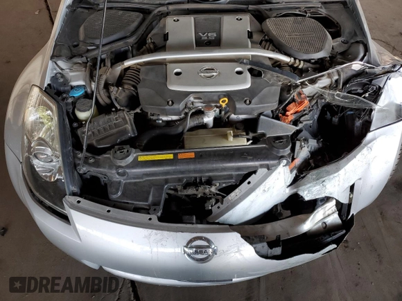 2008 Nissan 350Z Enthusiast with VIN JN1BZ36A88M851177, listed as a Copart auction lot 46493085 with 105,569 mi miles and Salvage Title. Bid and sale history available at DreamBid. Image 12.