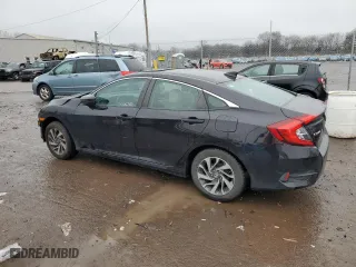 2017 Honda Civic Sedan EX with VIN 2HGFC2F75HH542043, listed as a Copart auction lot 50417125 with 57,246 mi miles and Salvage Title. Bid and sale history available at carsss.com. Image 2.
