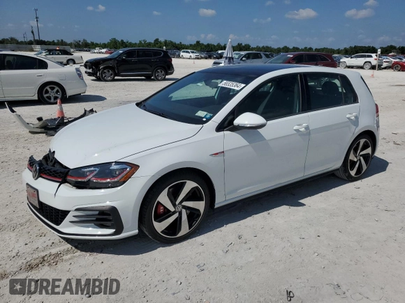 2019 Volkswagen Golf GTI S with VIN 3VW6T7AU9KM031398, listed as a Copart auction lot 56535364 with 21,740 mi miles. Bid and sale history available at carsss.com. Image 1.