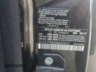 2013 Mercedes-Benz CL-Class CL 550 with VIN WDDEJ9EB1DA030809, listed as a Copart auction lot 81248614 with 45,565 mi miles and Salvage Title. Bid and sale history available at carsss.com. Image 13.